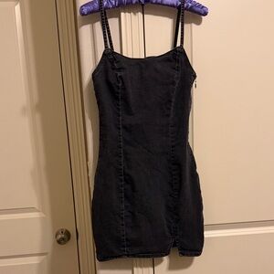 Black denim Dress